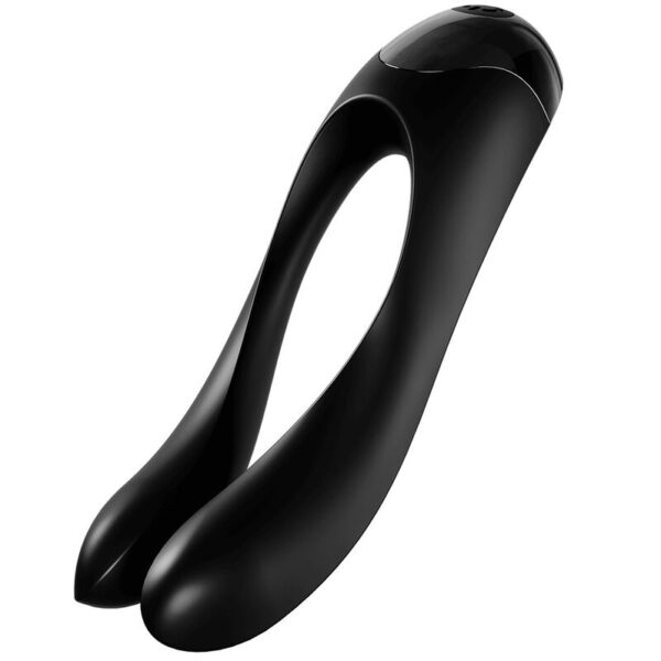 SATISFYER – VIBRADOR DE DEDO CANDY CANE PRETO