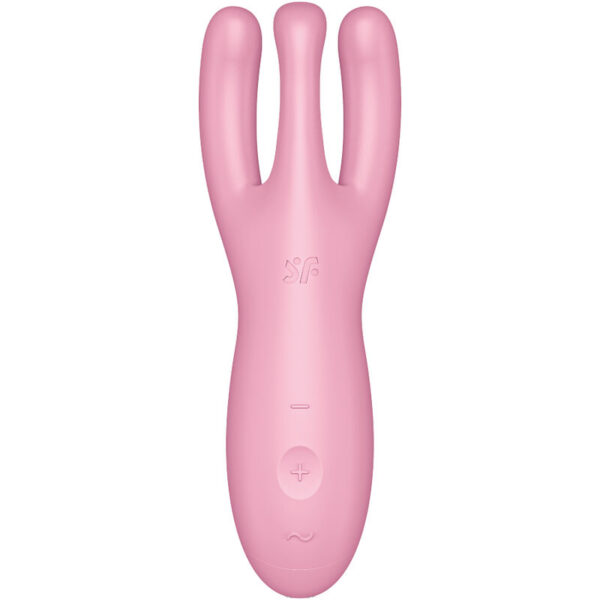 SATISFYER – APP VIBRADOR THREESOME 4 ROSA