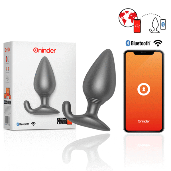 ONINDER – RIO VIBRANTE ANAL PLUG PRETO – APLICATIVO GRATUITO