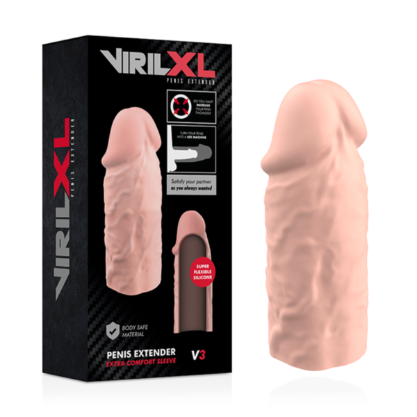 VIRILXL – EXTENSÃO DE PÊNIS NATURAL DE SILICONE LÍQUIDO V3