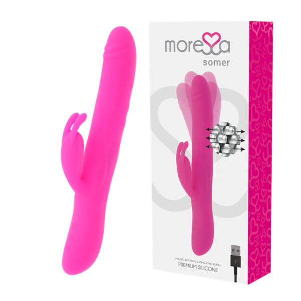 MORESSA – VIBRADOR PREMIUM SOMER COM ROTAO MÚLTIPLA