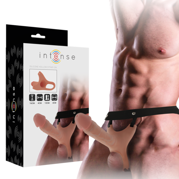 INTENSE – ARNÊS OCO COM DILDO DE SILICONE 16 X 3,5 CM