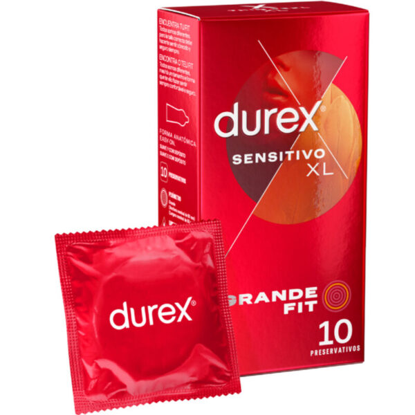 DUREX – PRESERVATIVOS SENSITIVE XL 10 UNIDADES