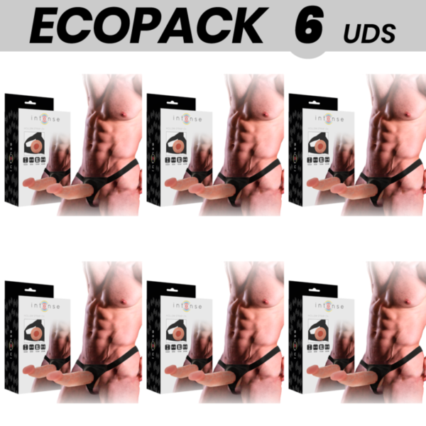 ECOPACK 6 UNIDADES – INTENSE ARNÊS OCO COM DILDO 18 X 3,5 CM