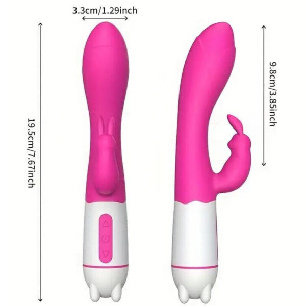 ARMONY – HAPPY VIBRADOR E ESTIMULADOR DE COELHO FÚCSIA