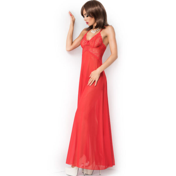 CHILIROSE – CR 3883 BABYDOLL LONGO VERMELHO S/M