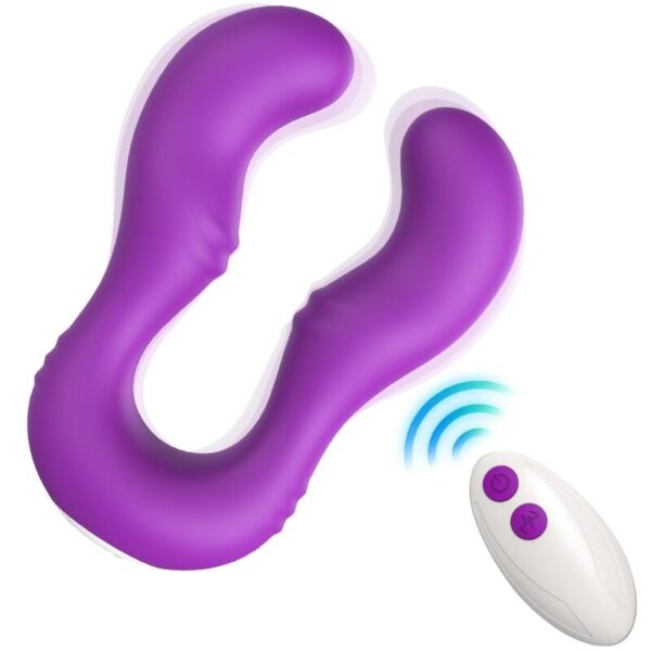 ARMONY – VIBRADOR SERAPH DUPLO CONTROLE REMOTO ROXO