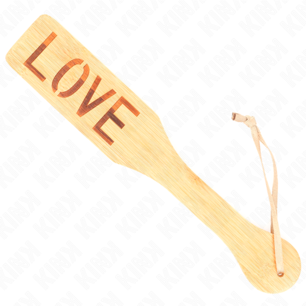 KINK – PALETA DE BAMBU PALAVRA AMOR 32 X 5,5 CM