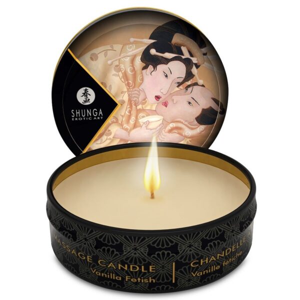 SHUNGA – MINI CARESS BY CANDELIGHT VANILLA MASSAGE VELA 30 ML