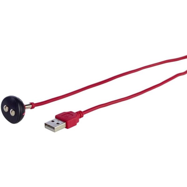 FUN FACTORY – CARREGADOR MAGNÉTICO USB VERMELHO