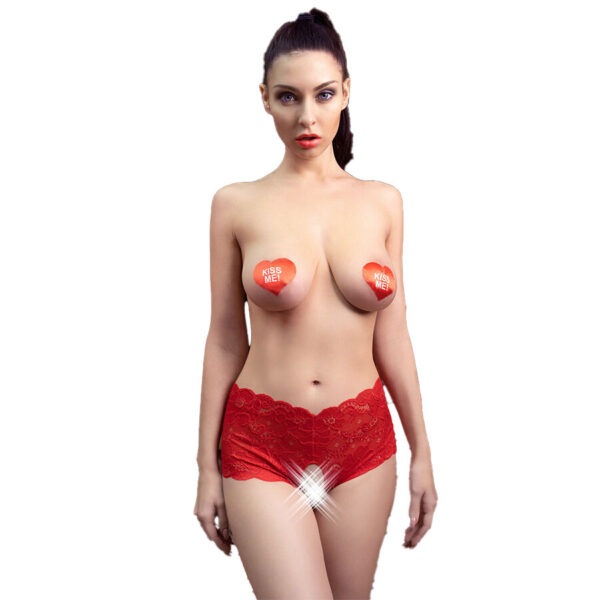 CHILIROSE – CR 4641 CALA CROTCHLESS VERMELHA S/M