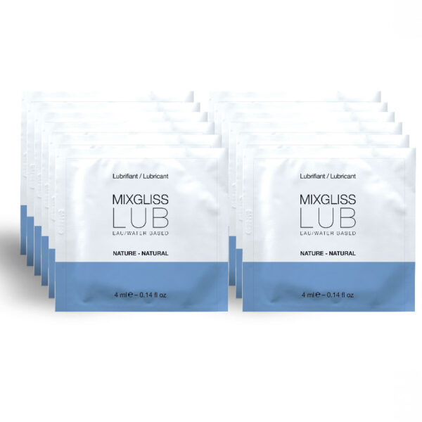 MIXGLISS – LUBRIFICANTE NATURAL BASE DE GUA 12 DOSE ÚNICA 4 ML