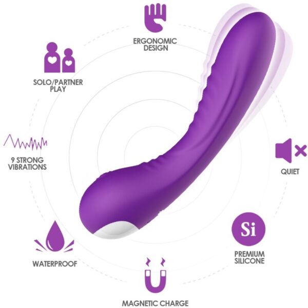 ARMONY – VIBRADOR LEGEND SILICONE ROXO