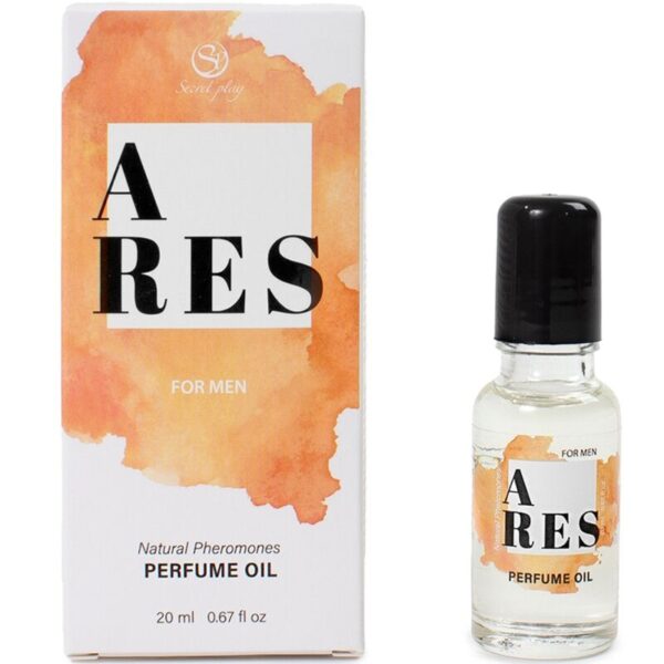 SECRETPLAY – ARES PERFUME NATURAL FEROMONAS EM ÓLEO PARA HOMENS 20 ML