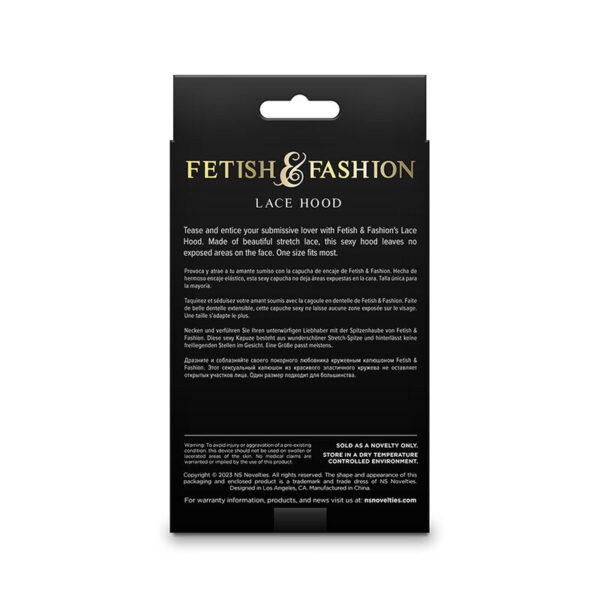 NS NOVELTIES – FETISH & FASHION CAPUZ DE RENDA BRANCO