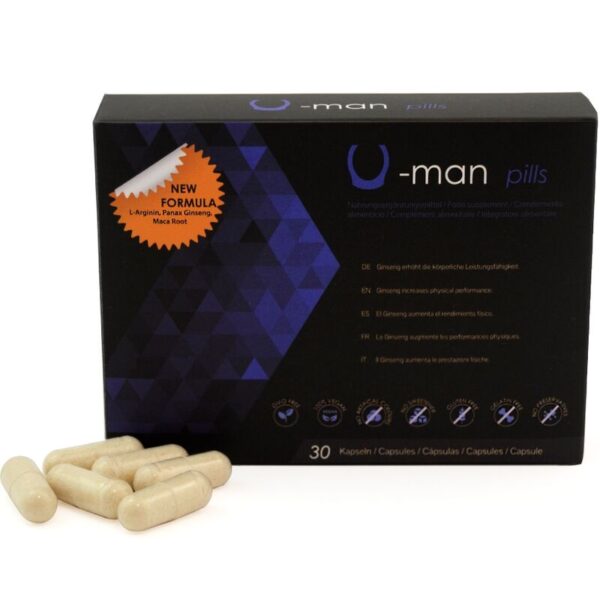 500 COSMETICS – U-MAN AUMENTA O TAMANHO DO PÊNIS E A POTÊNCIA SEXUAL – 30 CÁPSULAS