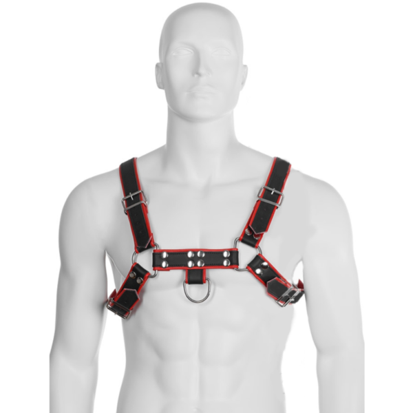 LEATHER BODY – CORRENTE ARNES III PRETO/VERMELHO