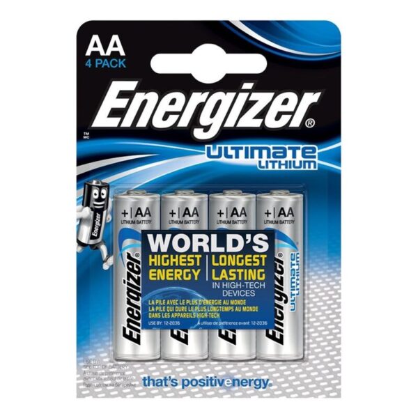 ENERGIZER – ULTIMATE LÍTIO AA L91 LR6 1,5V *4