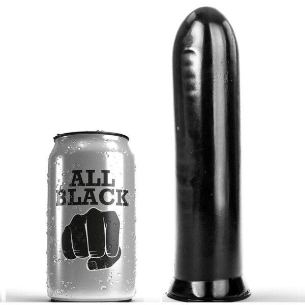 ALL BLACK – DILDO PRETO 19 CM