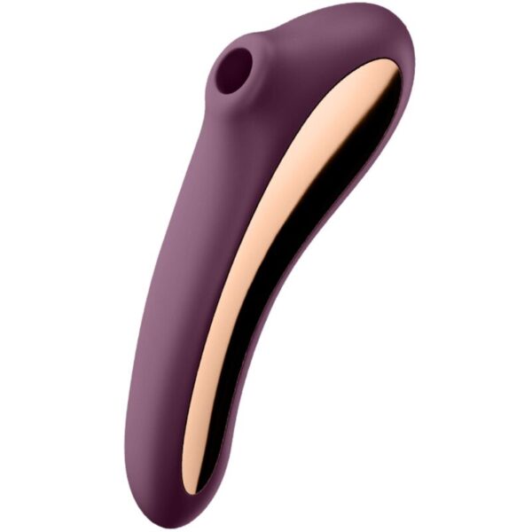 SATISFYER – VIBRADOR DUAL KISS AIR PULSE VINHO TINTO